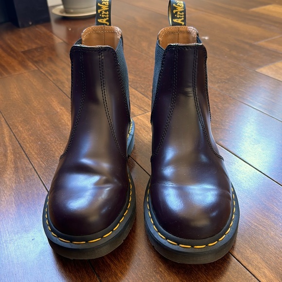 Dr Martens 2976 YS burgandy Unisex Like New w/ box - Picture 2 of 12